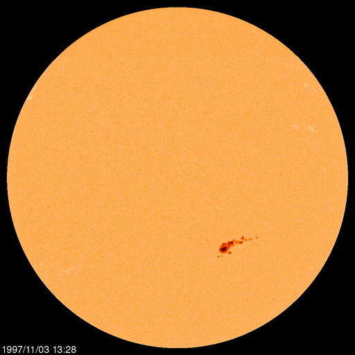 Sunspot regions