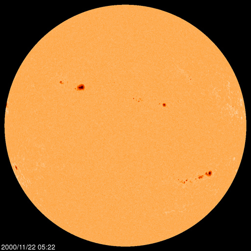 Sunspot regions