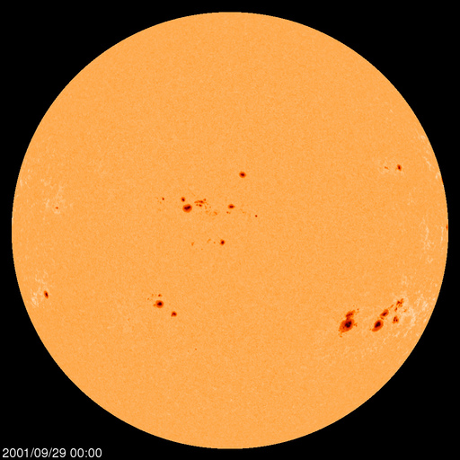 Sunspot regions