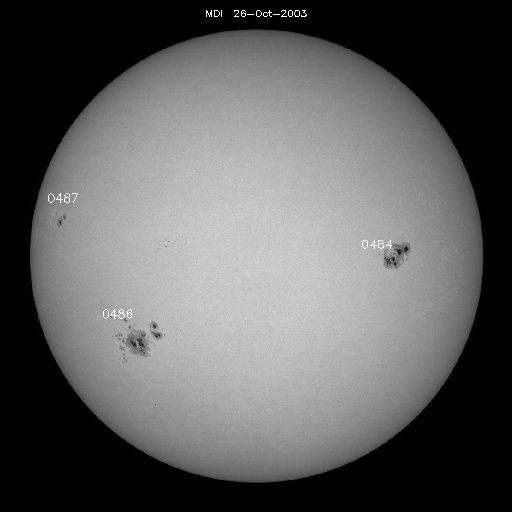 Sunspot regions