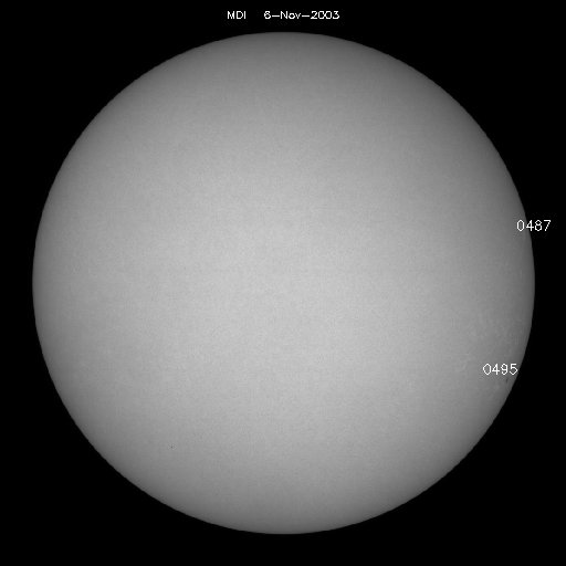 Sunspot regions