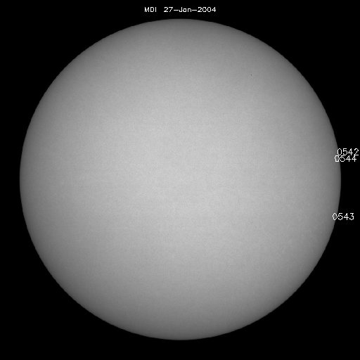 Sunspot regions