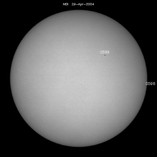 Sunspot regions