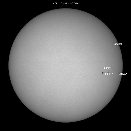 Sunspot regions