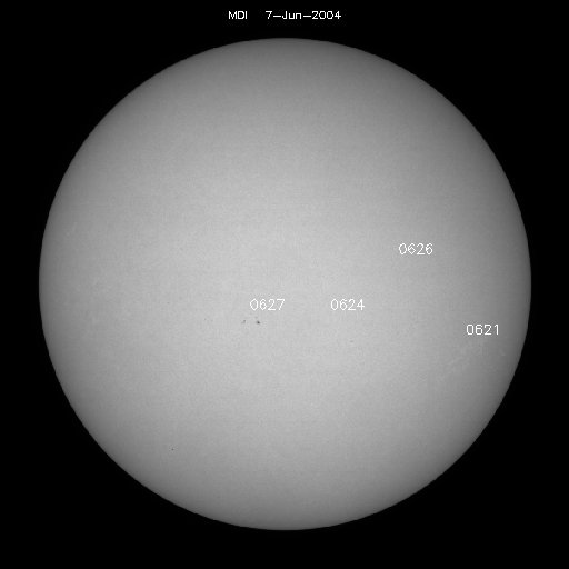 Sunspot regions