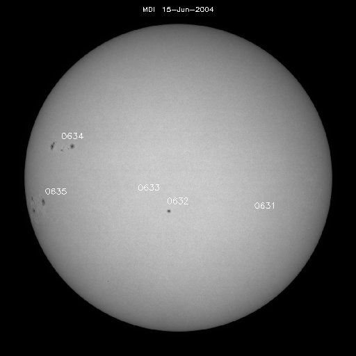 Sunspot regions