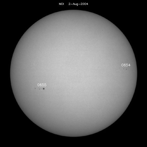 Sunspot regions