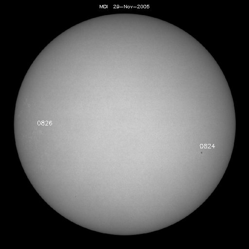 Sunspot regions