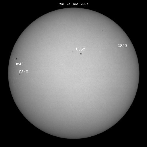 Sunspot regions