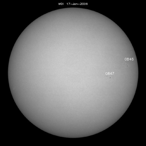 Sunspot regions