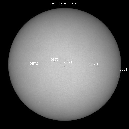 Sunspot regions