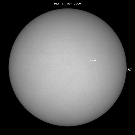 Sunspot regions