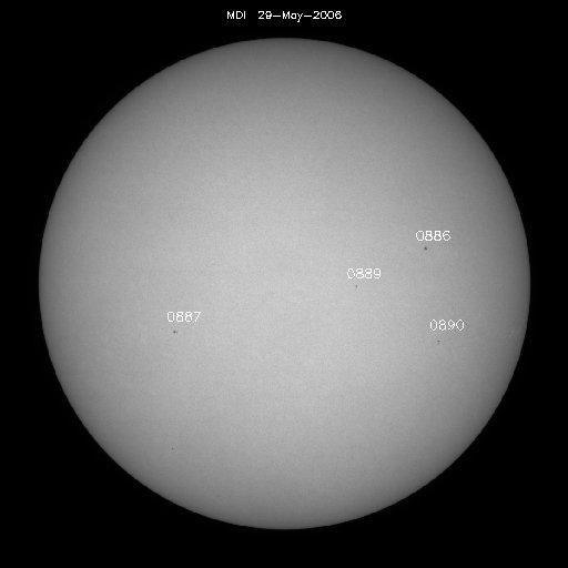 Sunspot regions