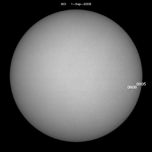 Sunspot regions