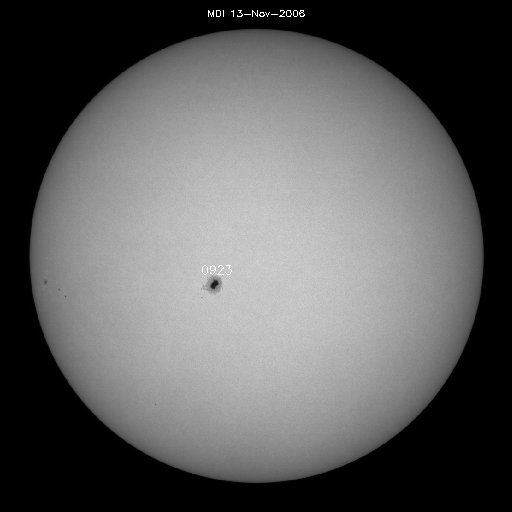 Sunspot regions