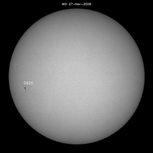 Sunspot regions