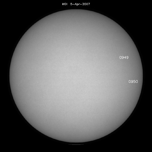 Sunspot regions