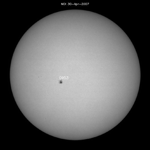 Sunspot regions