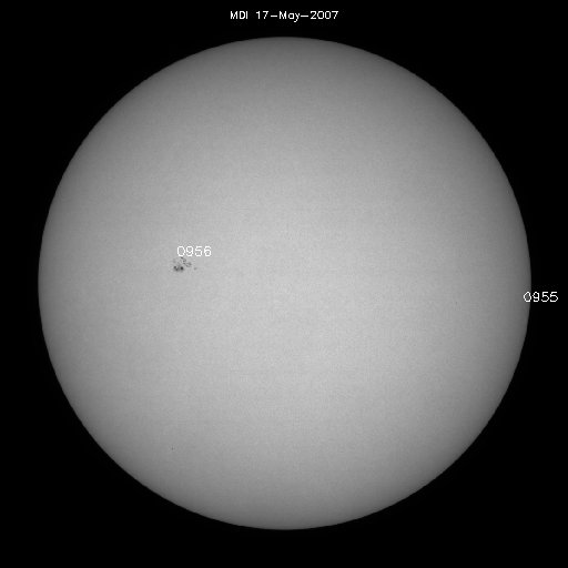 Sunspot regions