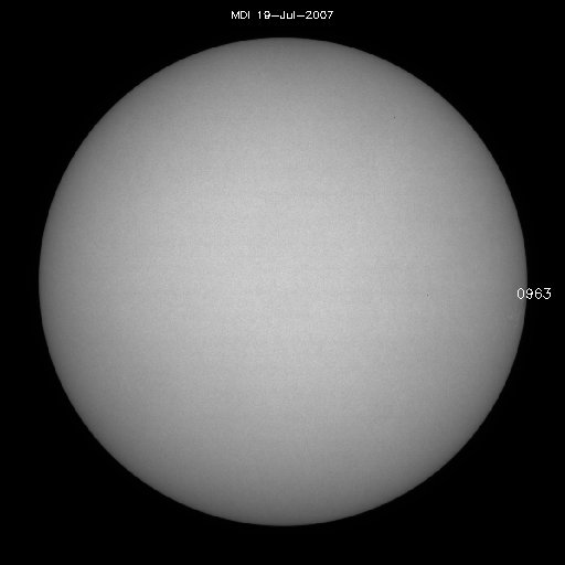 Sunspot regions