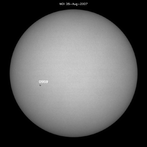 Sunspot regions