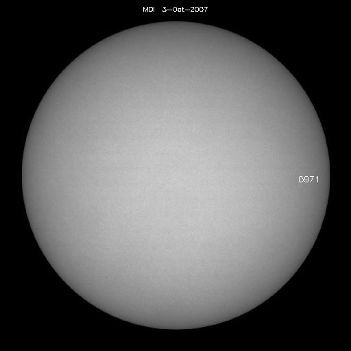 Sunspot regions