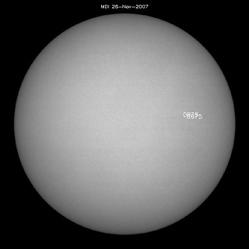 Sunspot regions