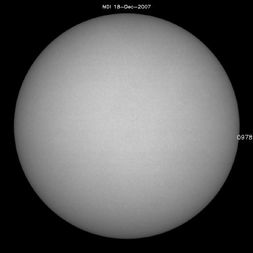 Sunspot regions