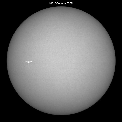 Sunspot regions