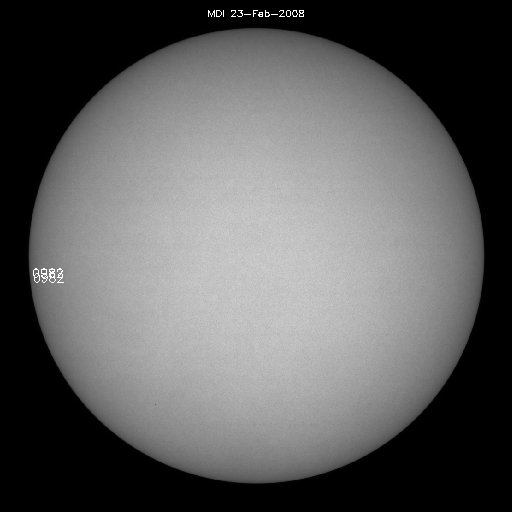 Sunspot regions