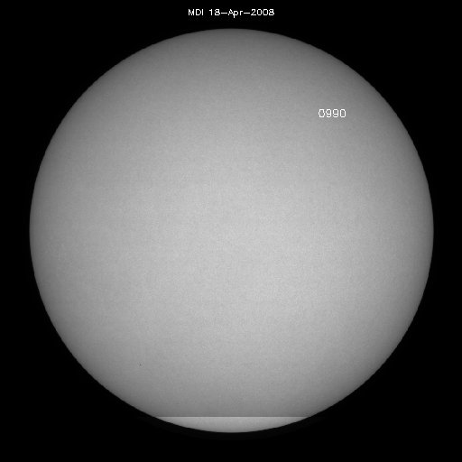 Sunspot regions