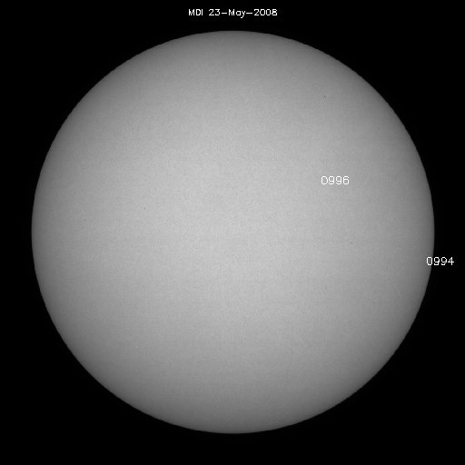 Sunspot regions