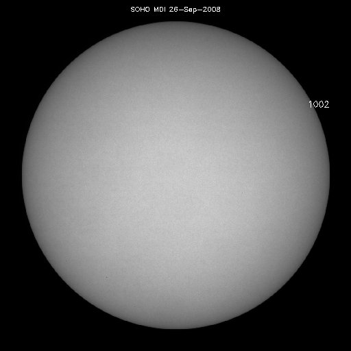 Sunspot regions