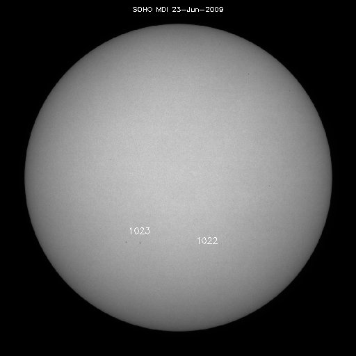 Sunspot regions