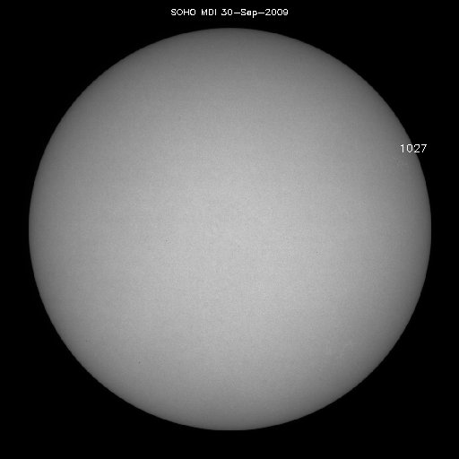 Sunspot regions