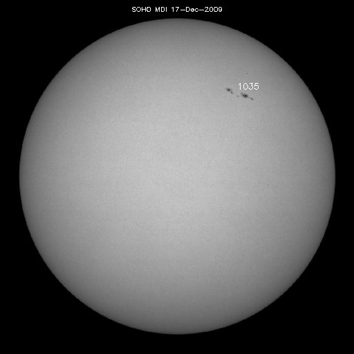 Sunspot regions