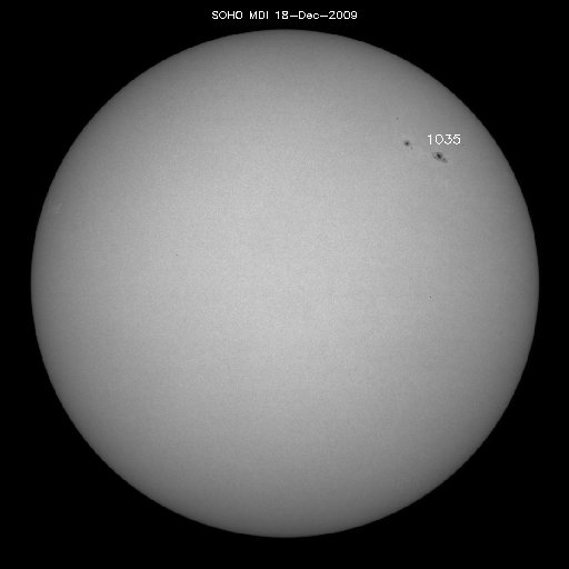 Sunspot regions