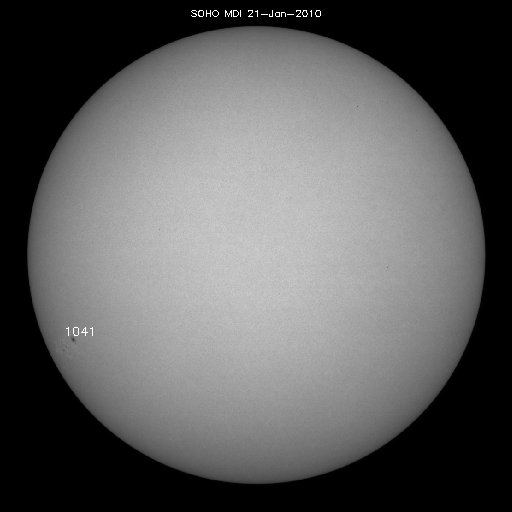 Sunspot regions