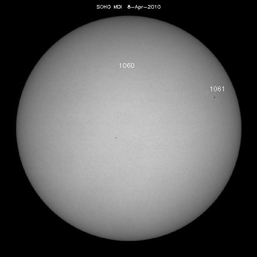 Sunspot regions