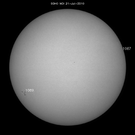 Sunspot regions