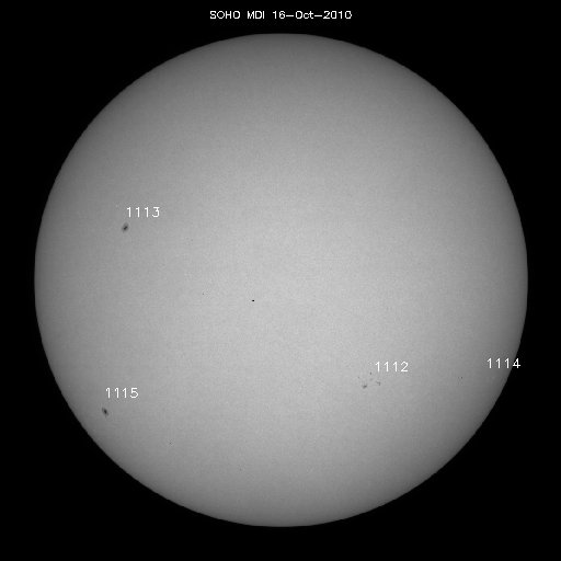 Sunspot regions