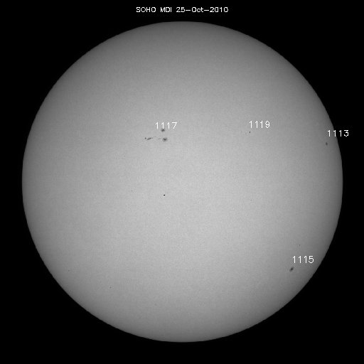 Sunspot regions