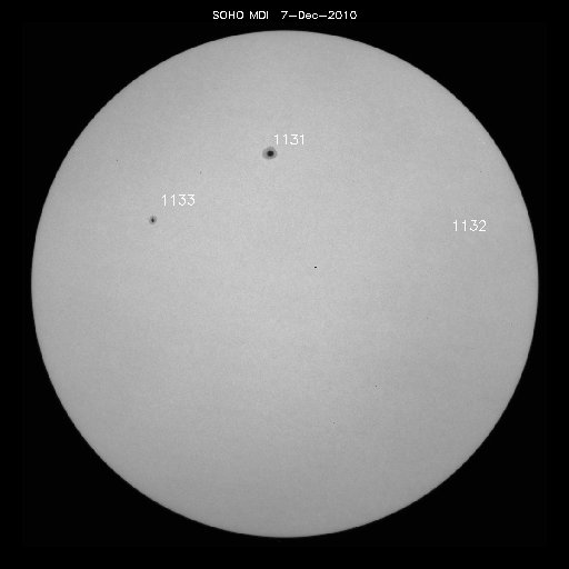 Sunspot regions