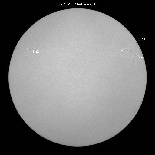 Sunspot regions