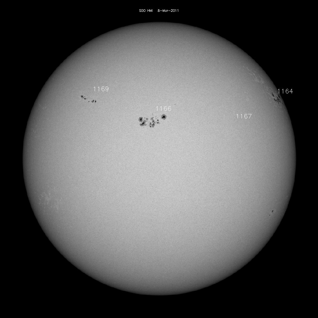 Sunspot regions