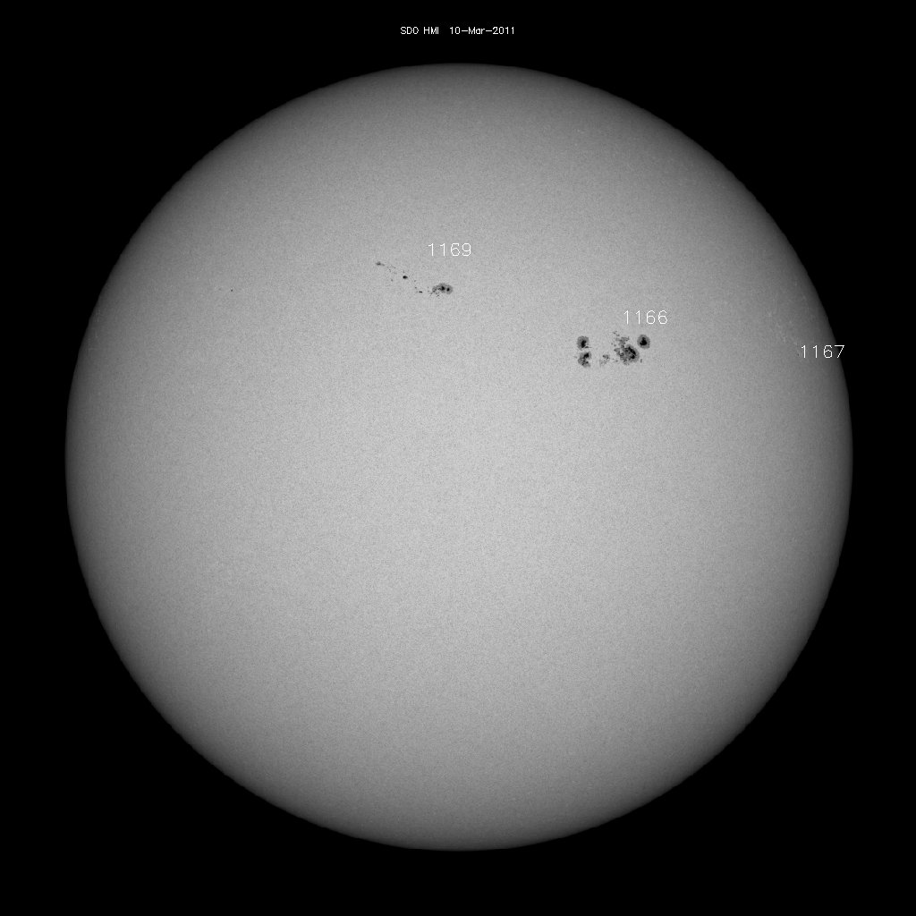 Sunspot regions