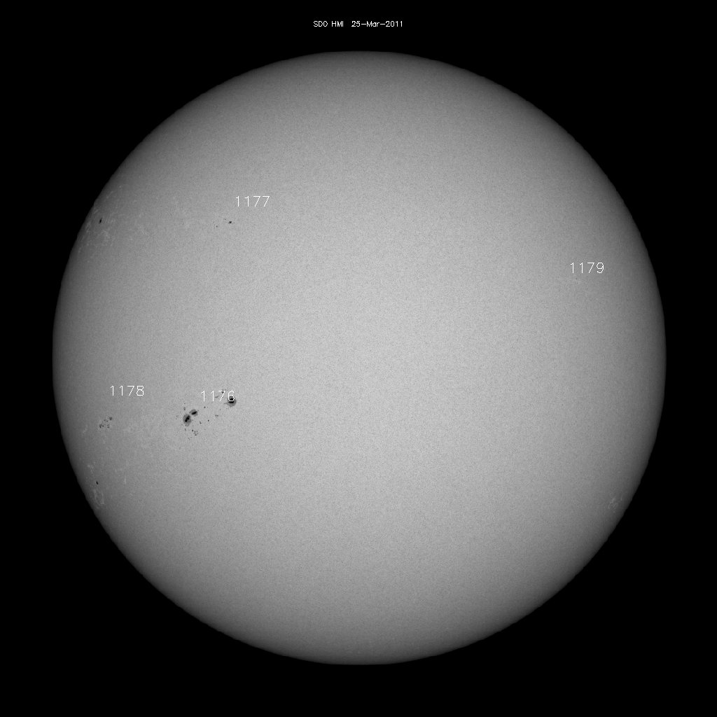 Sunspot regions