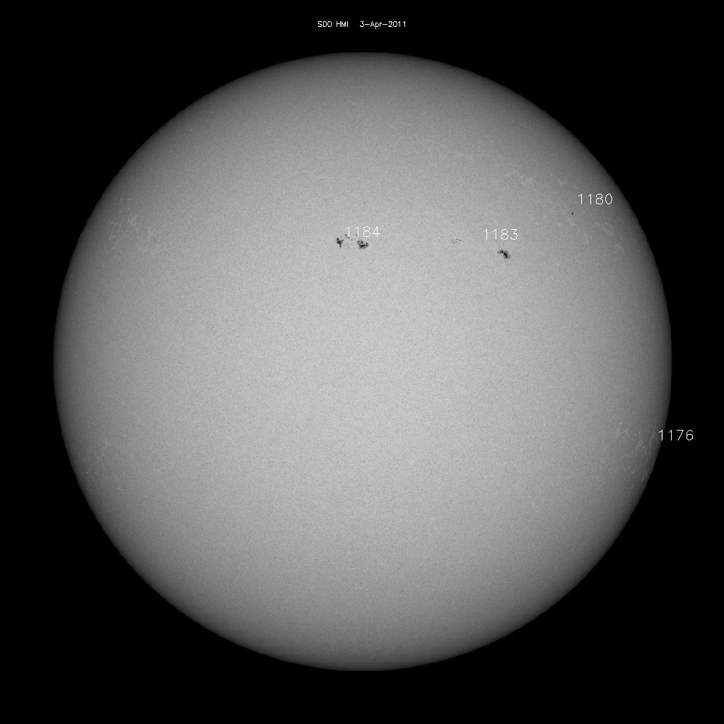 Sunspot regions