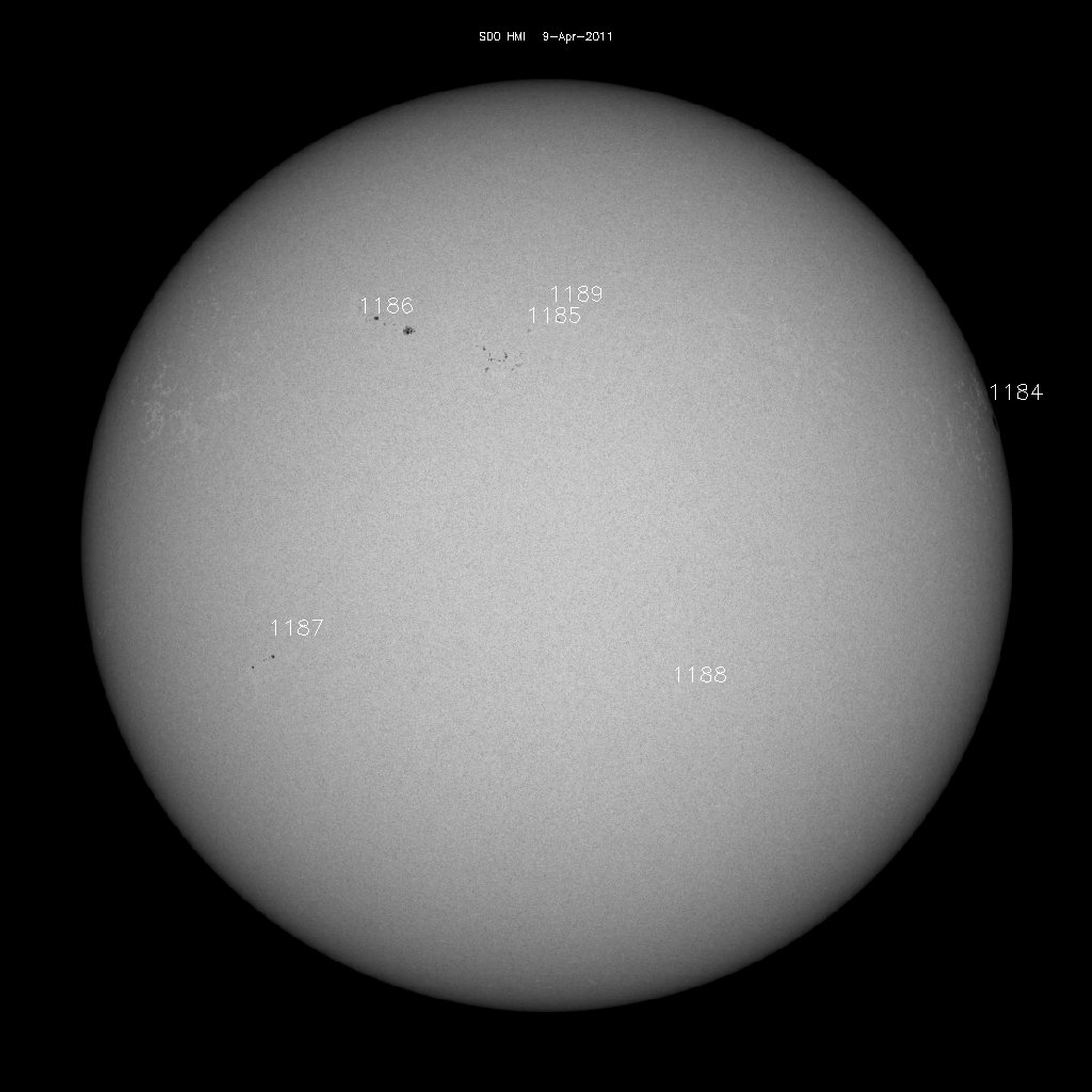 Sunspot regions