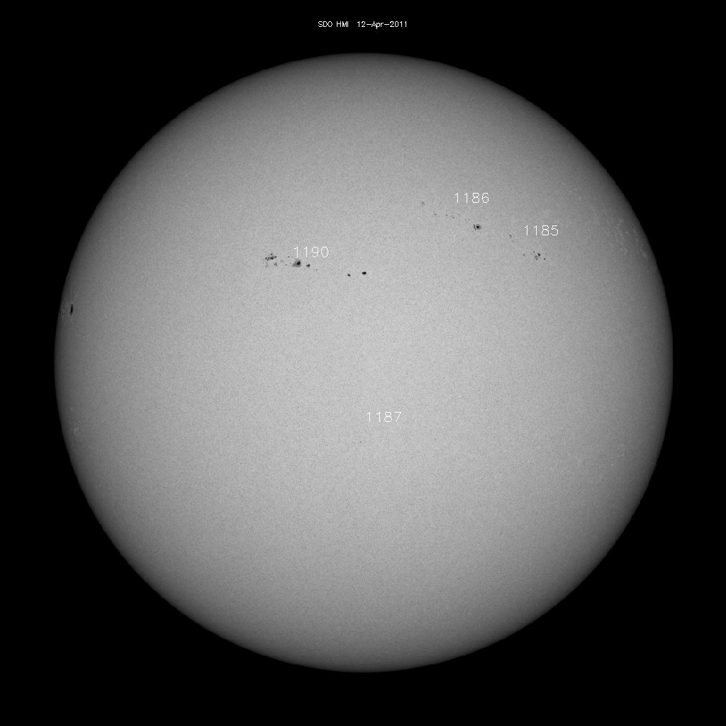 Sunspot regions